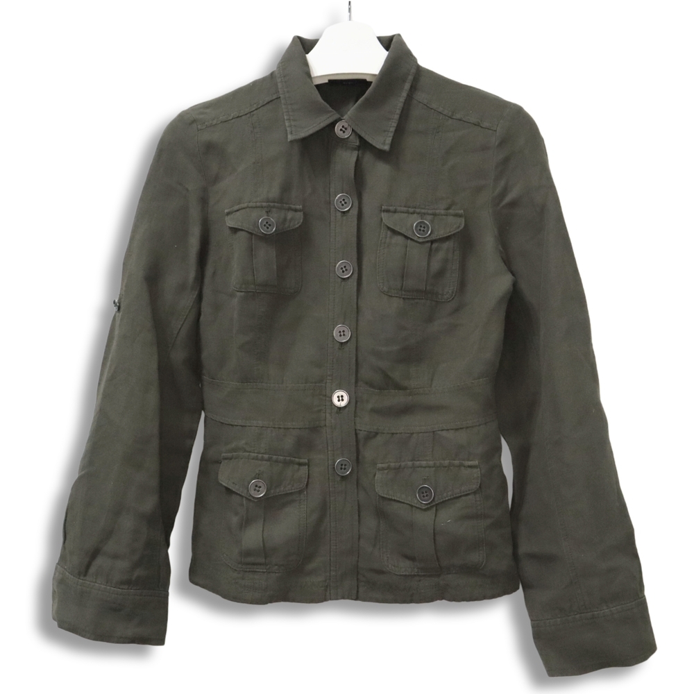 NY‎ & Co Women's Jacket Adjustable Waist Long Sleeve/ 3/4